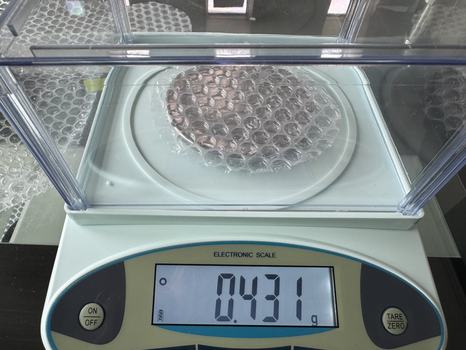 国内メーカー参考品の測定結果 43.1gsm